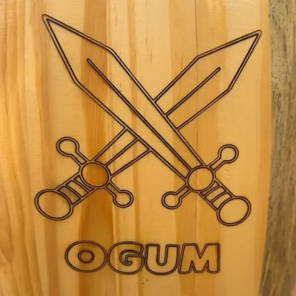 Atabaque Jair®– Personalizado OGUM – Tradicional 90cm (LÊ) boca 9" Aro Confortável - Imagem 2