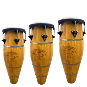 Jogo de Atabaque Jair® Tradicional boca 9" – Personalizado com o Seu Ponto Riscado Exclusivo - Aro Confortável