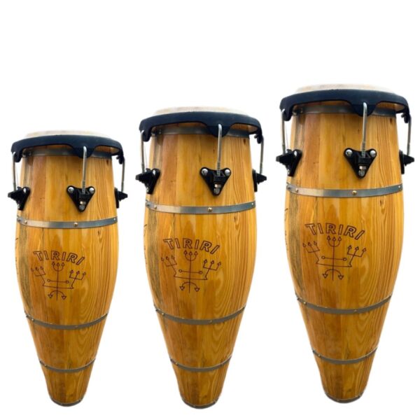 Jogo de Atabaque Jair® Tradicional boca 9" – Personalizado com o Seu Ponto Riscado Exclusivo - Aro Confortável