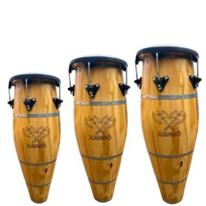 Jogo de Atabaque Jair® Tradicional boca 9" – Personalizado no Xangô- Aro Confortável