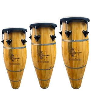 Jogo de Atabaque Jair® Tradicional boca 9" – Personalizado no Oxóssi - Aro Confortável