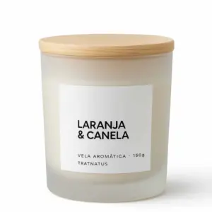 Vela Aromática Premium — Laranja & Canela-150g