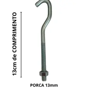 Parafuso para Atabaque Jair porca 13mm